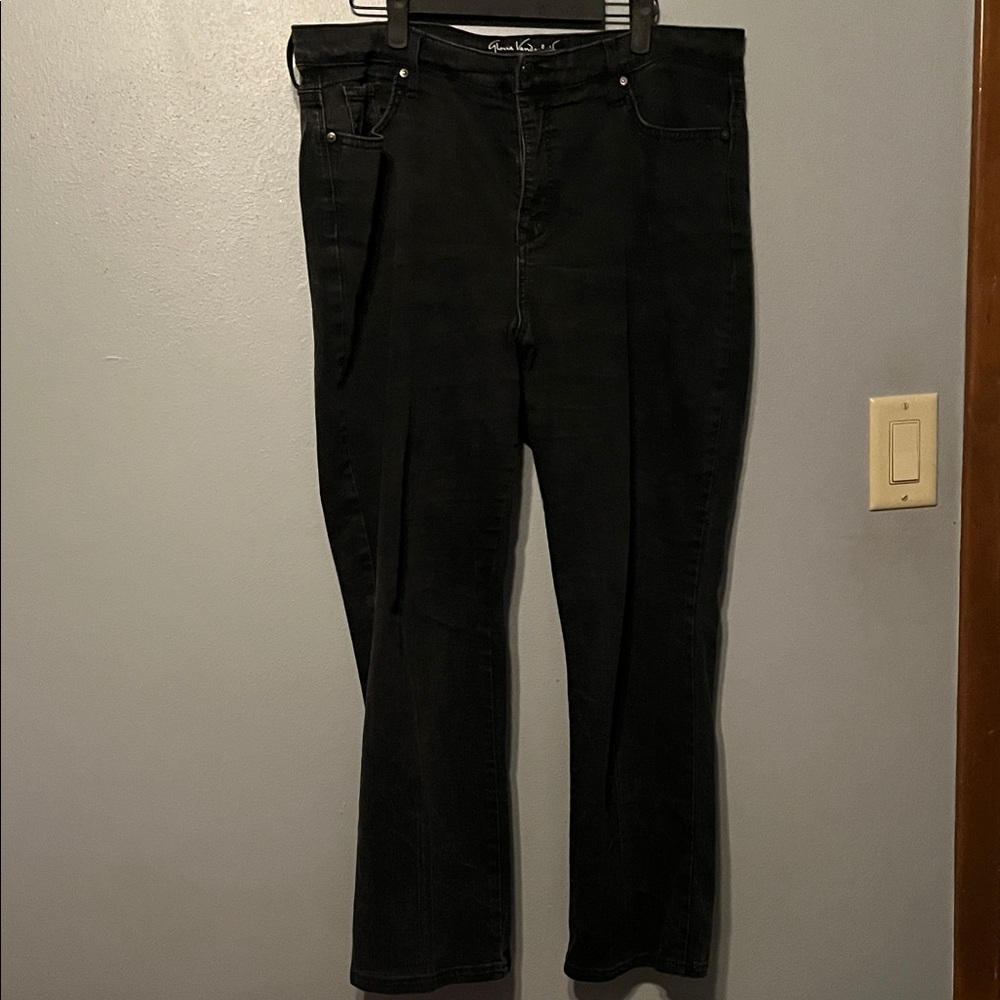 Gloria Vanderbilt Black Straight Leg Jeans